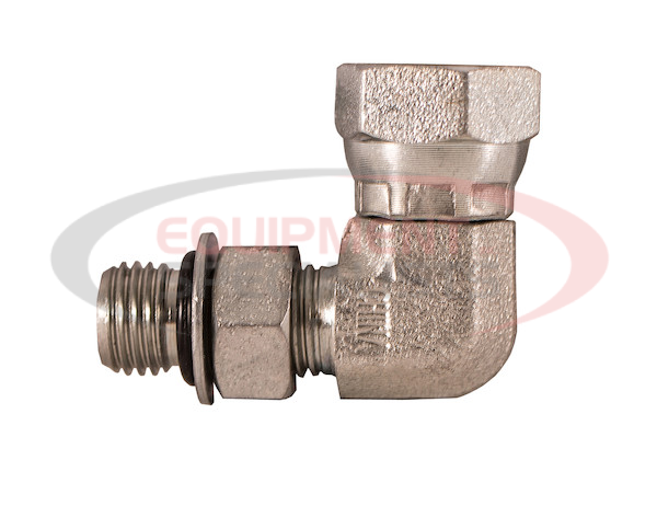 1.06-12 Inch Male Straight Thread 3/4-14 Inch NPSM Female Pipe Swivel 90? Elbow