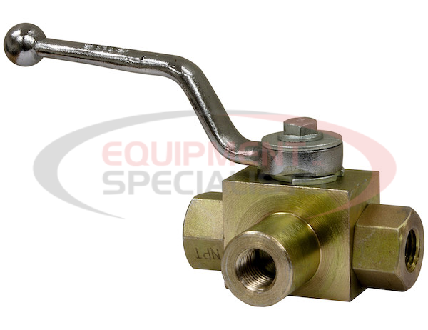 1 Inch NPTF 3-Port High Pressure Ball Valve