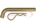 5/8 x 3.8 Inch Yellow Zinc Heavy-Duty Hitch Pin with Cotter - Fits 2-1/2 Inch Receivers