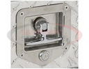 Stainless Steel Flush Mount Single-Point T-Handle Latch Assembly with Mounting Holes