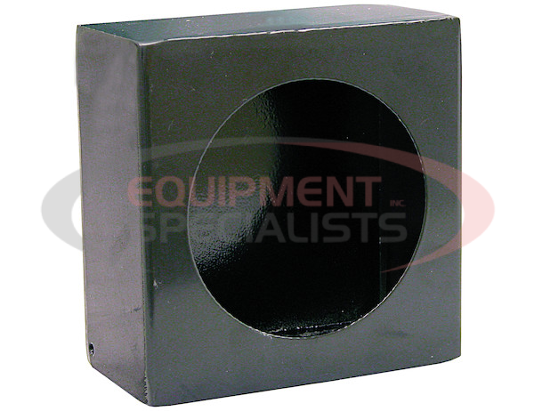 Single Round Light Box Black Powder Coated Steel