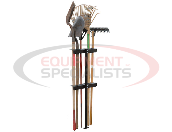 Vertical Hand Tool Rack for Open Landscape Trailers