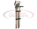 Vertical Hand Tool Rack for Open Landscape Trailers