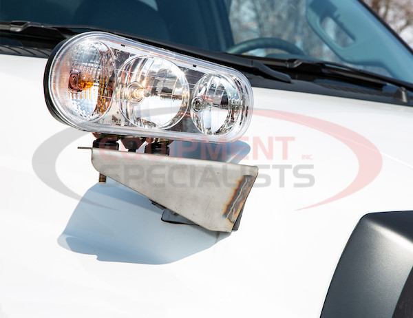 Stainless Steel Truck Hood Light Brackets For Use With Single Stud Plow Lights