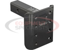 2 Inch Pintle Hitch Mounting Plate - 1 Position, 9 Inch Shank