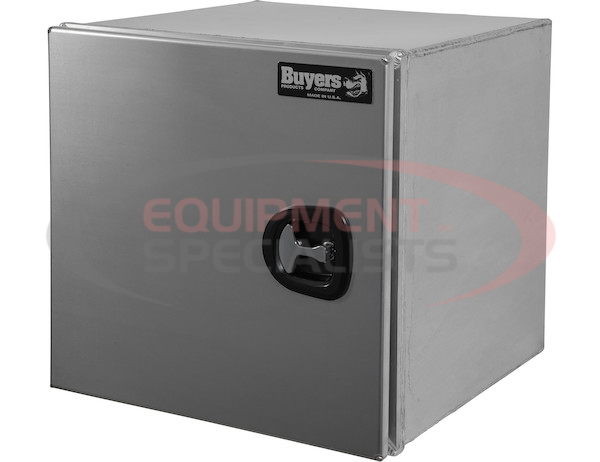 18x18x24 Inch Pro Series Smooth Aluminum Underbody Truck Box - Single Barn Door, Compression Latch