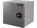 18x18x24 Inch Pro Series Smooth Aluminum Underbody Truck Box - Single Barn Door, Compression Latch