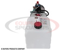Buyers 3-Way DC Power Unit-Electric Controls Horizontal 0.75 Gallon Poly Reservoir