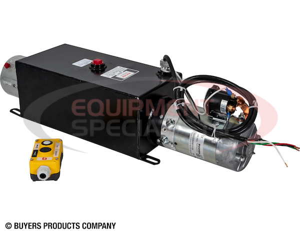 4-Way DC Power Unit-Electric Controls Horizontal 1.5 Gallon Steel Reservoir