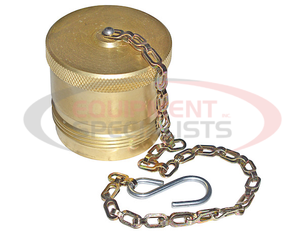 Steel Dust Plug With Chain For 1 Inch NPT Coupler
