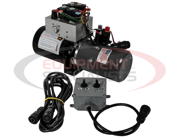Buyers 4-Way/3-Way DC Power Unit-Electric Controls Horizontal 0.32 Gallon Reservoir