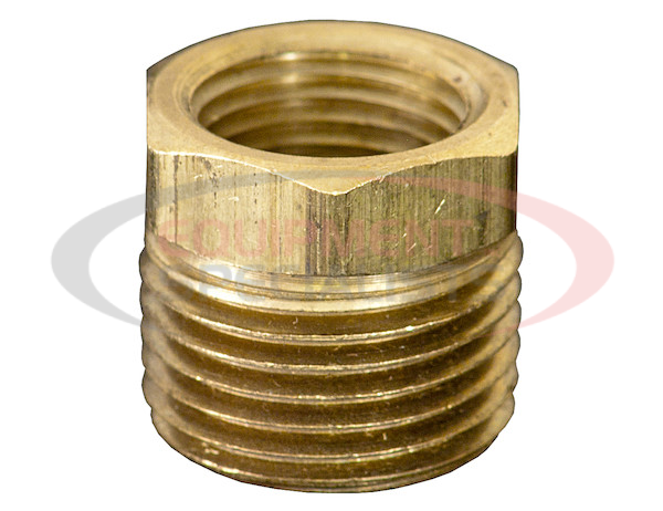Brass Reducer Bushing - 1/2 to 3/8 Inch