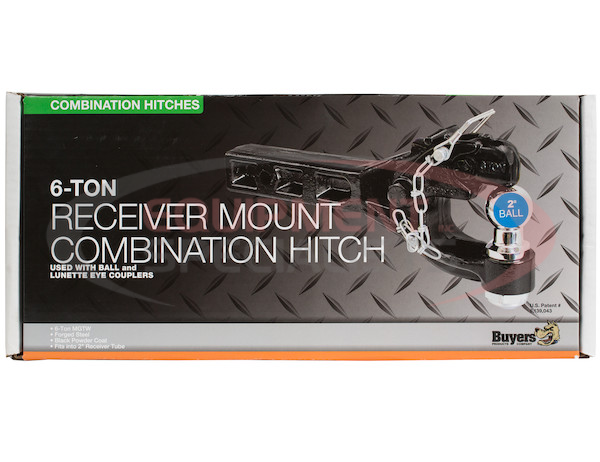 6 Ton Combination Hitch - Pintle Hitch with 2 Inch Ball