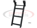 3-Rung Yellow Retractable Truck Steps with Nonslip Tread - 17.38 x 35 Inch