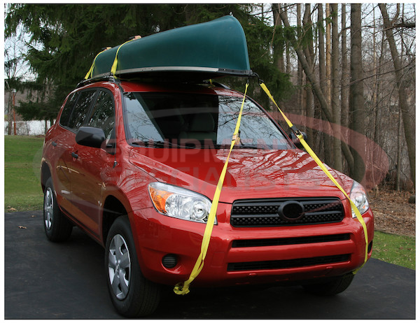 1 Inch x 12 Foot Ratchet Strap Tie Down (2-Pack) - Sold in Cases of Four (Eight total straps per case)