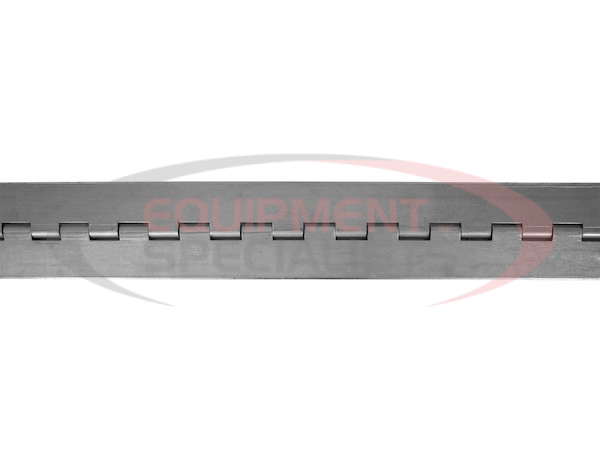 STEEL CONTINUOUS HINGE .075 X 72 INCH LONG WITH 3/16 PIN AND 2.5 OPEN WIDTH