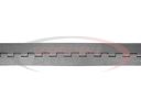 Steel Continuous Hinge .120 x 72 Inch Long with 3/8 Pin and 2.0 Open Width