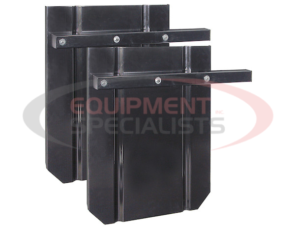 Black Powder Coated Steel Splash Guards 22x28 Inch