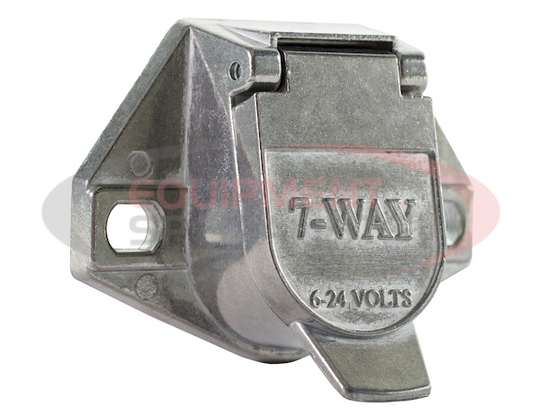 7-Way Die-Cast Metal Trailer Connector - Truck Side