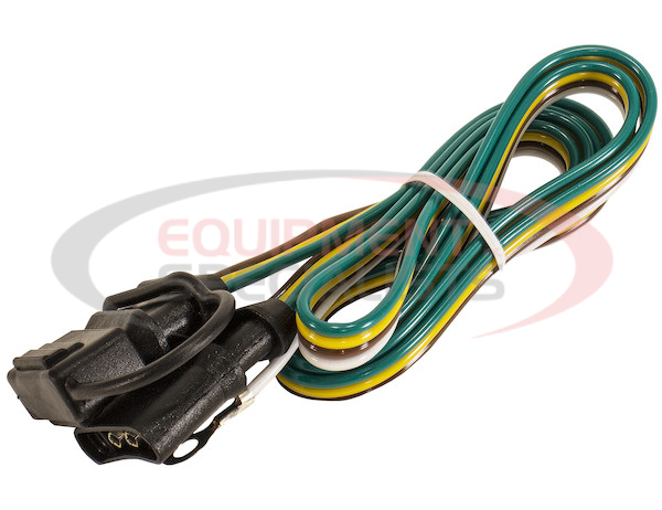 48 Inch Prewired Loop with a 4-Way Flat Connector/Cap