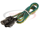 48 Inch Prewired Loop with a 4-Way Flat Connector/Cap