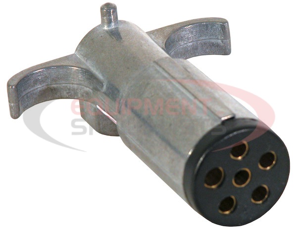 6-Way Die-Cast Metal Trailer Connector - Trailer Side