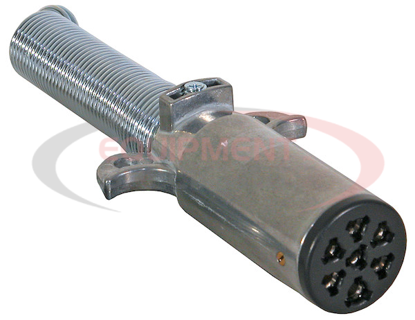 7-Way Die-Cast Metal Trailer Connector - Trailer Side