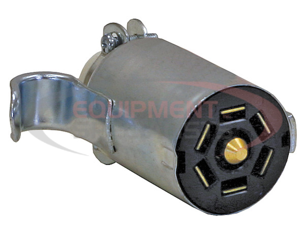 7-Way Stamped Zinc Trailer Connector - Trailer Side