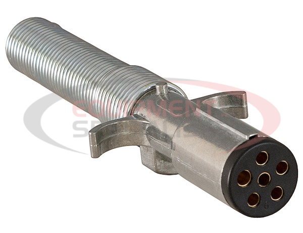 6-Way Die-Cast Metal Trailer Connector with Spring - Trailer Side