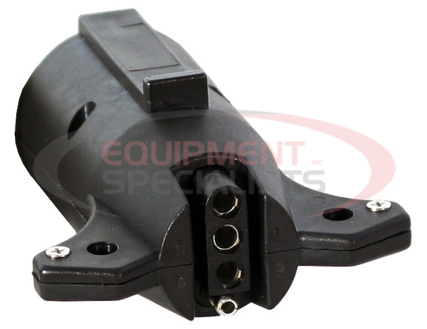 7-Way Flat to 4-Flat Plastic Trailer Connector Adapter