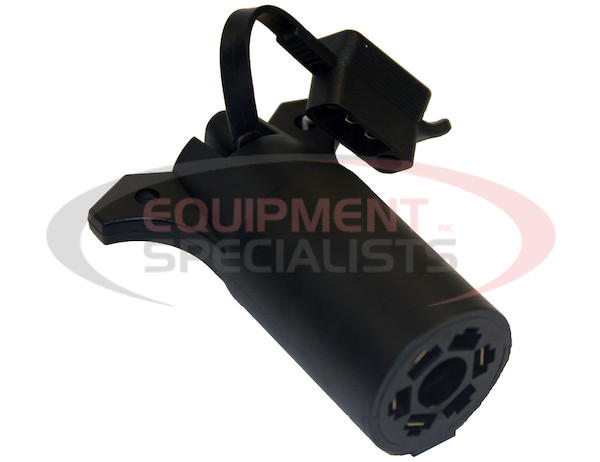 7-Way Flat to 4-Flat Plastic Trailer Connector Adapter with LED Tester