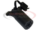 7-Way Flat to 4-Flat Plastic Trailer Connector Adapter with LED Tester