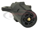 7-Way Flat to 5-Flat Plastic Trailer Connector Adapter