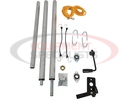 Aluminum Tarp System with Deflector Housing and Mesh Tarp 7-1/2 X 12 Foot