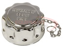 Chrome Filler-Strainer Breather Cap Assembly With Locking Tab