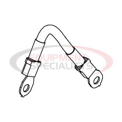 POWER CABLE, 5", #6, RED