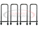 14 Inch Square Bend 5/8 Inch U-Bolt Kit-4 Sets