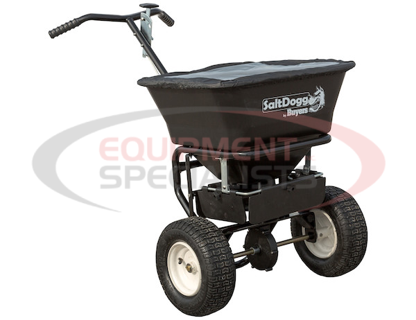 SaltDogg? Bulk Salt Walk Behind Broadcast Spreader with Black Powder-Coated Frame