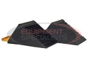 Mini Rubber Wheel Chock Set 3x5x2.25 Inch with 3 Foot Rope