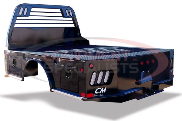 LENGTHS 9'4", HEADACHE RACK Steel Tube DECK 1/8" Treadplate FRAME RAILS 4" Structural Channel Steel CROSSMEMBERS 3" x 3/16" Channel REAR SKIRT Solid One Piece with Tapered Corners GN HITCH 30K B&amp;W Hitch 18,500 lb. B&amp;W Hitch with Receiver Tube FUEL FILL Angled 12V TRAILER PLUG 12V Round 7 Pin in GN Box, Round 7 Pin/4 Way Flat on Rear REAR LIGHTING Clear LED Oval LIGHT BOX (REAR SKIRT) Steel MARKER LIGHTING Bullet DOT Approved LED TOOLBOX (4) Standard Integrated TOOLBOX HANDLE T Handle Compression FENDERS Steel Radius SIDESTEPS In front of and behind fender