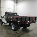 24x24x86 Inch Black Steel Straight Side Tunnel Truck Tool Box with Shelf