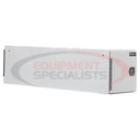 24x24x96 Inch White Steel Straight Side Tunnel Truck Tool Box with Shelf