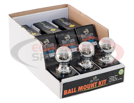2 Inch Black Ball Mount Kit With 2 Inch Shank And 2 Inch Drop-Cotter Pin Hitch