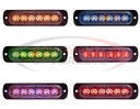 DUAL COLOR THIN 4.5 INCH WIDE LED STROBE LIGHT