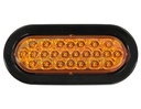 6 INCH OVAL RECESSED STROBE LIGHT WITH 24 LED
