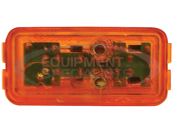 2.5 INCH RED SURFACE MOUNT/MARKER CLEARANCE LIGHT KIT WITH 3 LEDS (PL-10 CONNECTION, INCLUDES BRACKET AND PLUG)