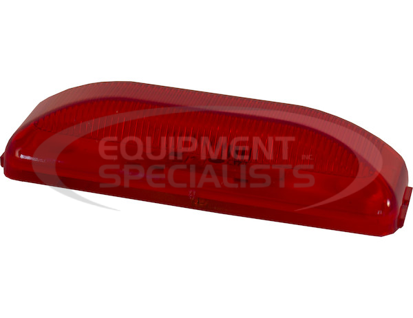 3.75 INCH RED RECTANGULAR MARKER/CLEARANCE LIGHT WITH 2 LED