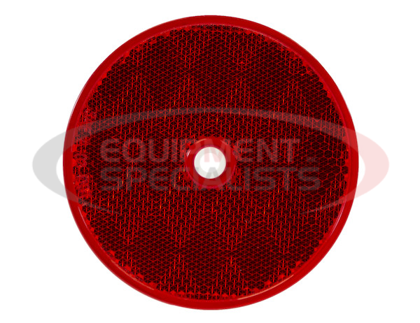 3.1875 INCH RED ROUND DOT BOLT-ON REFLECTORS