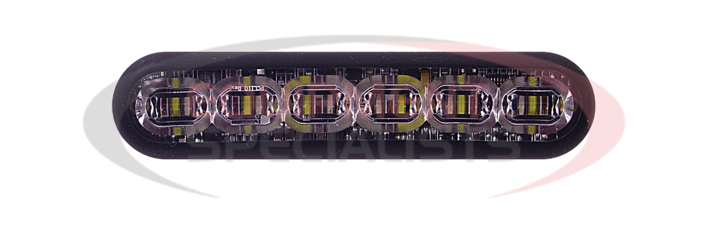 mpower® 4" Fascia Light , 8 LED, Single Color - Amber