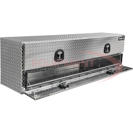 21x18x72 Inch Diamond Tread Aluminum Heavy-Duty Flatbed Contractor With Lower Door